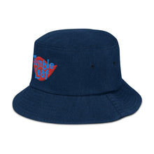 Load image into Gallery viewer, Tumble Leaf Denim Bucket Hat
